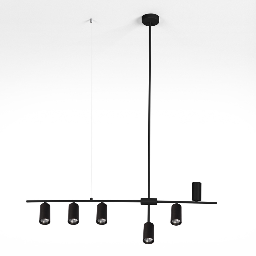 Brilagi - Lustră pe cablu CRANE 6xGU10/30W/230V, neagră
