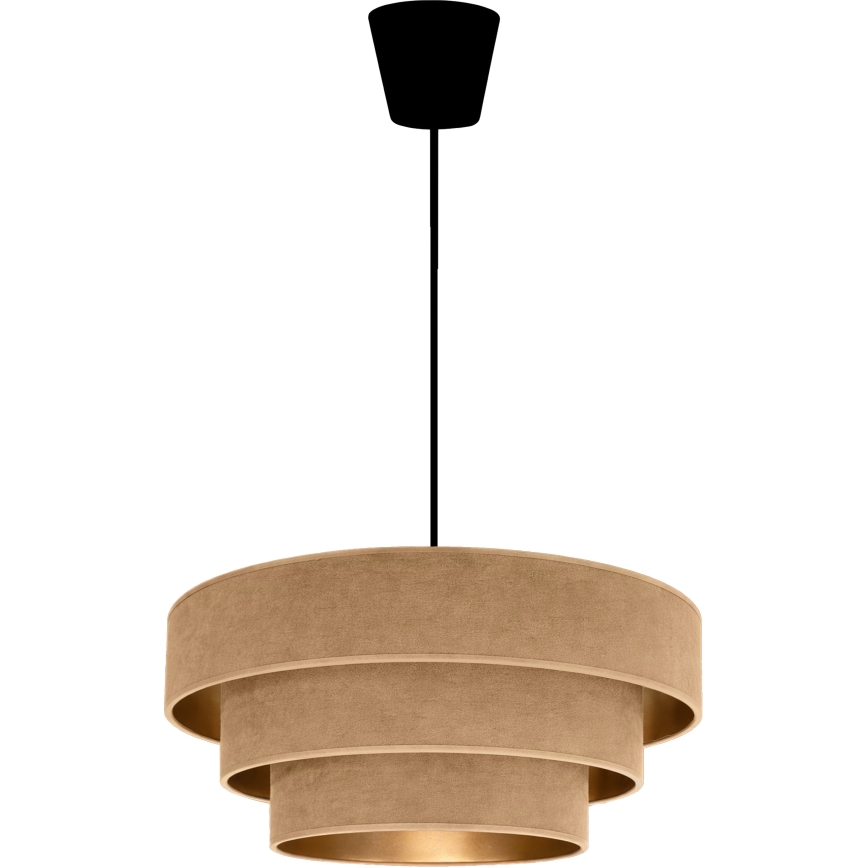 Brilagi - Lustră pe cablu LUNETA 1xE27/60W/230V Ø 40 cm bej/auriu