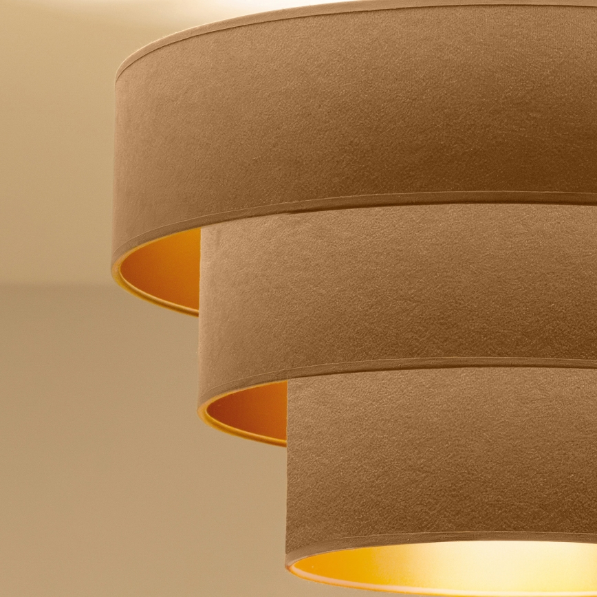 Brilagi - Lustră pe cablu LUNETA 1xE27/60W/230V Ø 40 cm bej/auriu