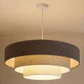Brilagi - Lustră pe cablu LUNETA 3xE27/60W/230V, Ø 80 cm, gri/crem/alb
