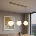 Brilagi - Lustră pe cablu MILO 3xE27/60W/230V bej/auriu
