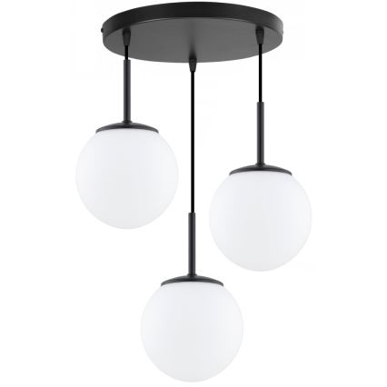 Brilagi - Lustră pe cablu MILO 3xE27/60W/230V neagră