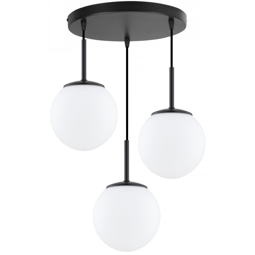Brilagi - Lustră pe cablu MILO 3xE27/60W/230V neagră