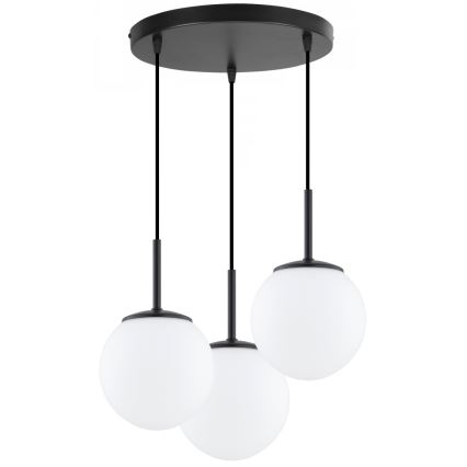 Brilagi - Lustră pe cablu MILO 3xE27/60W/230V neagră
