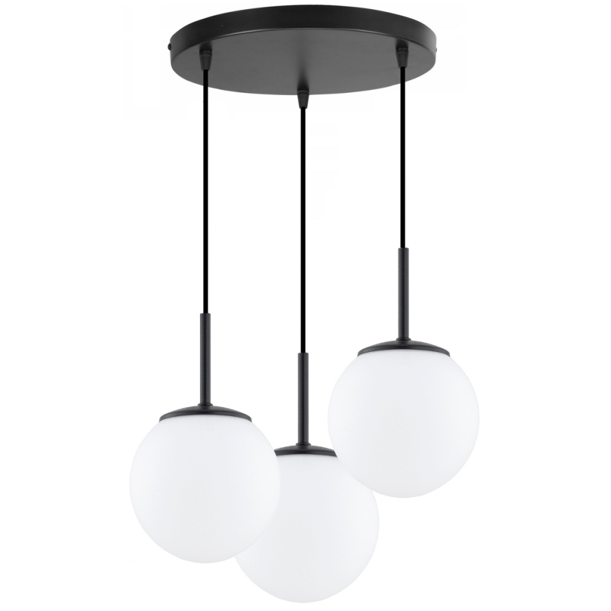 Brilagi - Lustră pe cablu MILO 3xE27/60W/230V neagră
