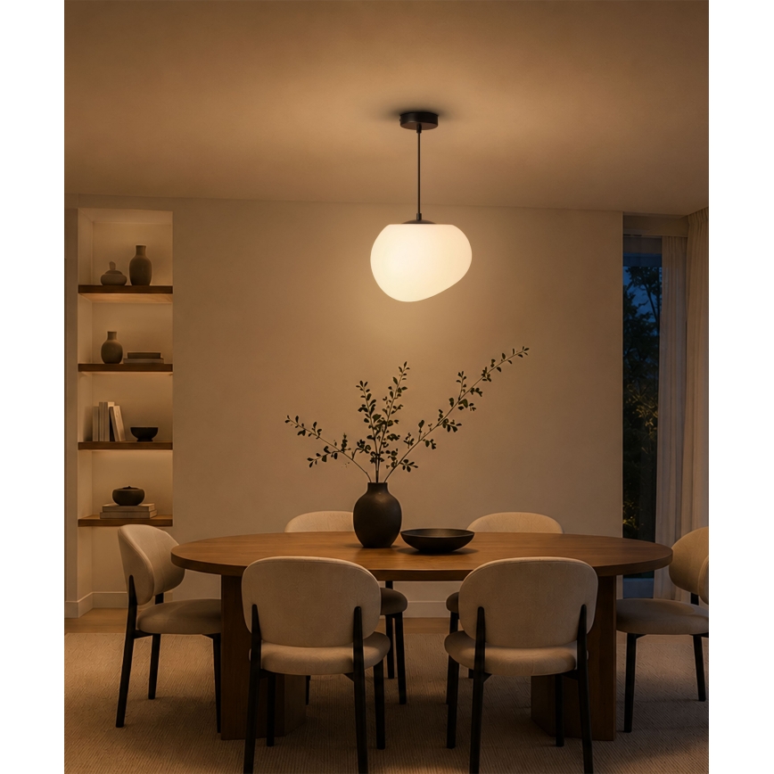 BRILAGI - Lustră pe cablu PEBBLES 1xE27/40W/230V Ø 25 cm negru