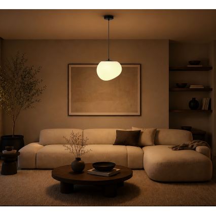 BRILAGI - Lustră pe cablu PEBBLES 1xE27/40W/230V Ø 25 cm negru