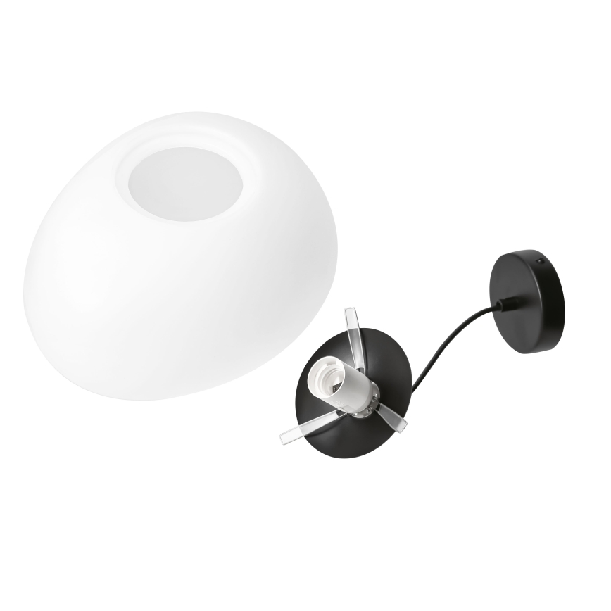 BRILAGI - Lustră pe cablu PEBBLES 1xE27/40W/230V Ø 25 cm negru