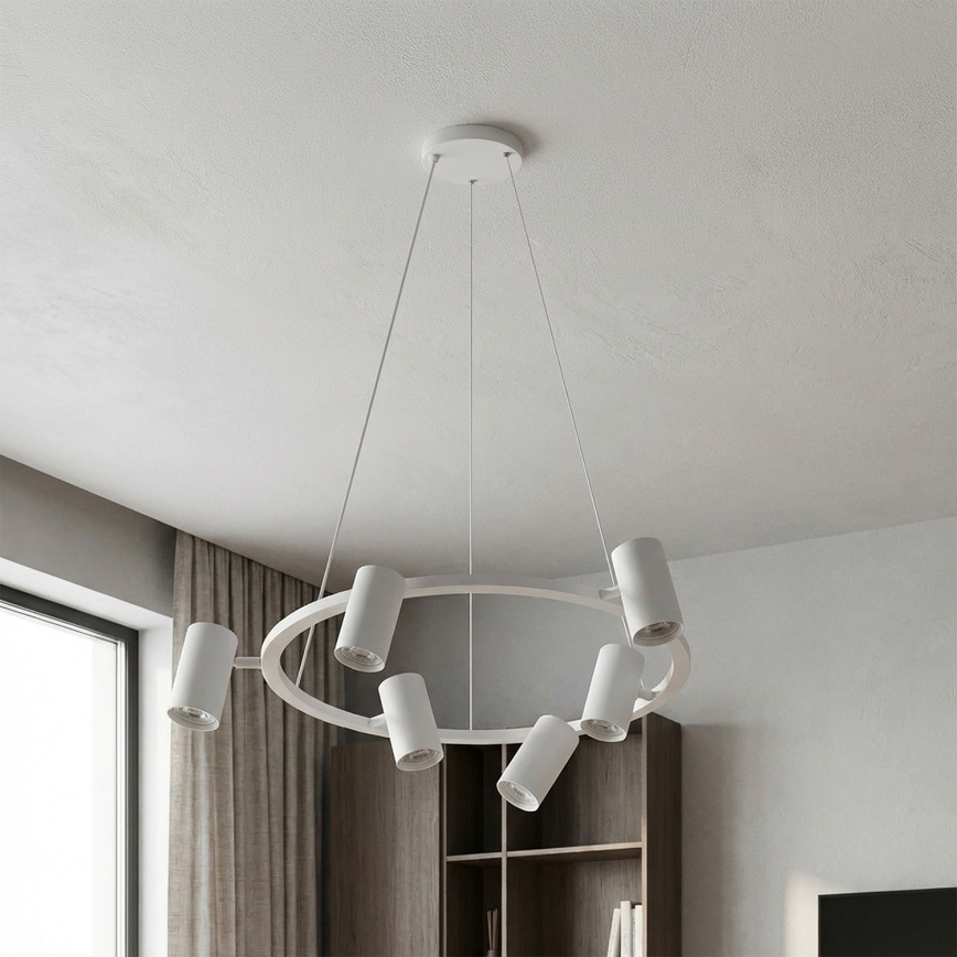 Brilagi - Lustră pe cablu SELE 6xGU10/30W/230V albă