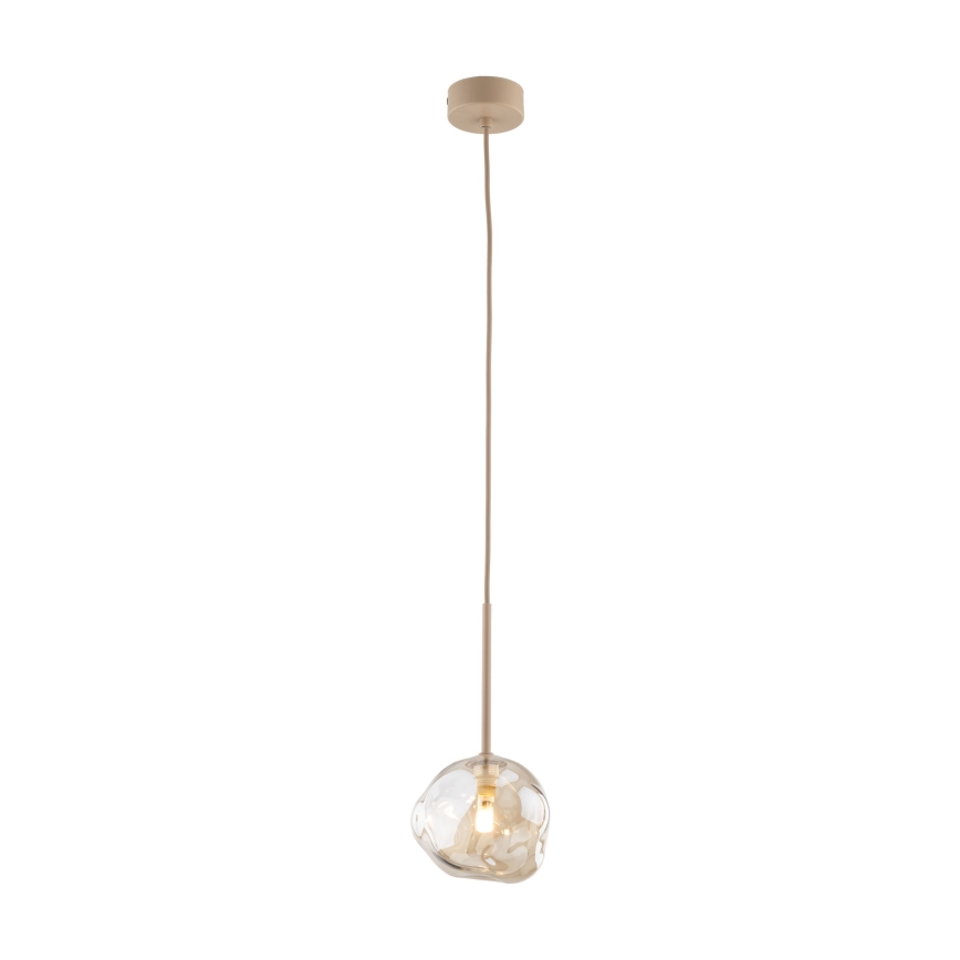 Brilagi - Lustră pe cablu VULCANO 1xG9/8W/230V Ø 15 cm bej/bej fumuriu