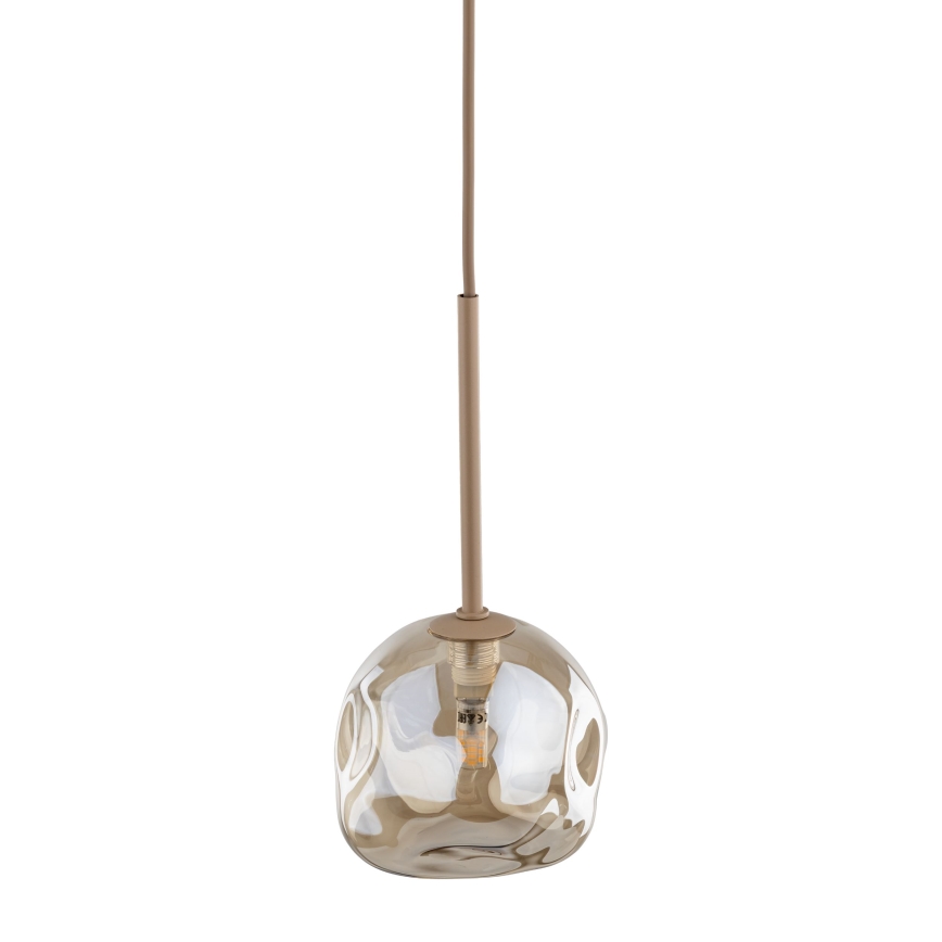 Brilagi - Lustră pe cablu VULCANO 1xG9/8W/230V Ø 15 cm bej/bej fumuriu