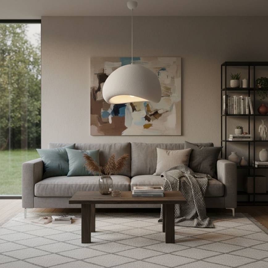 Brilagi - Lustră pe cablu WABI SABI 1xE27/40W/230V Ø 50 cm albă