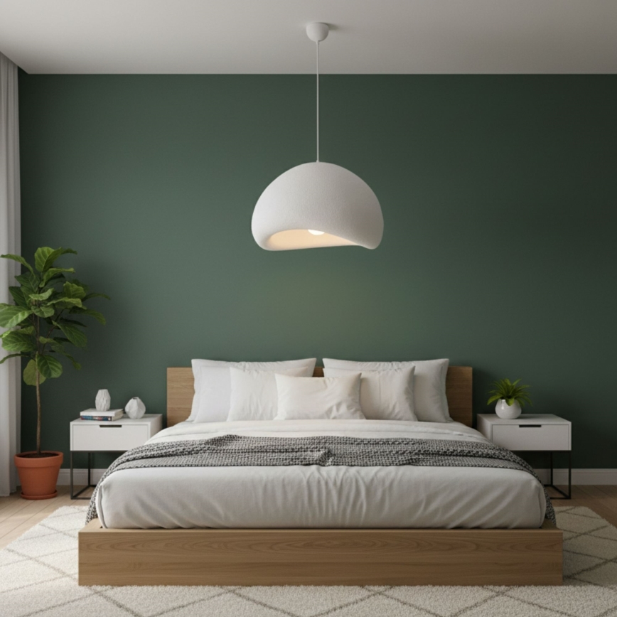 Brilagi - Lustră pe cablu WABI SABI 1xE27/40W/230V Ø 50 cm albă