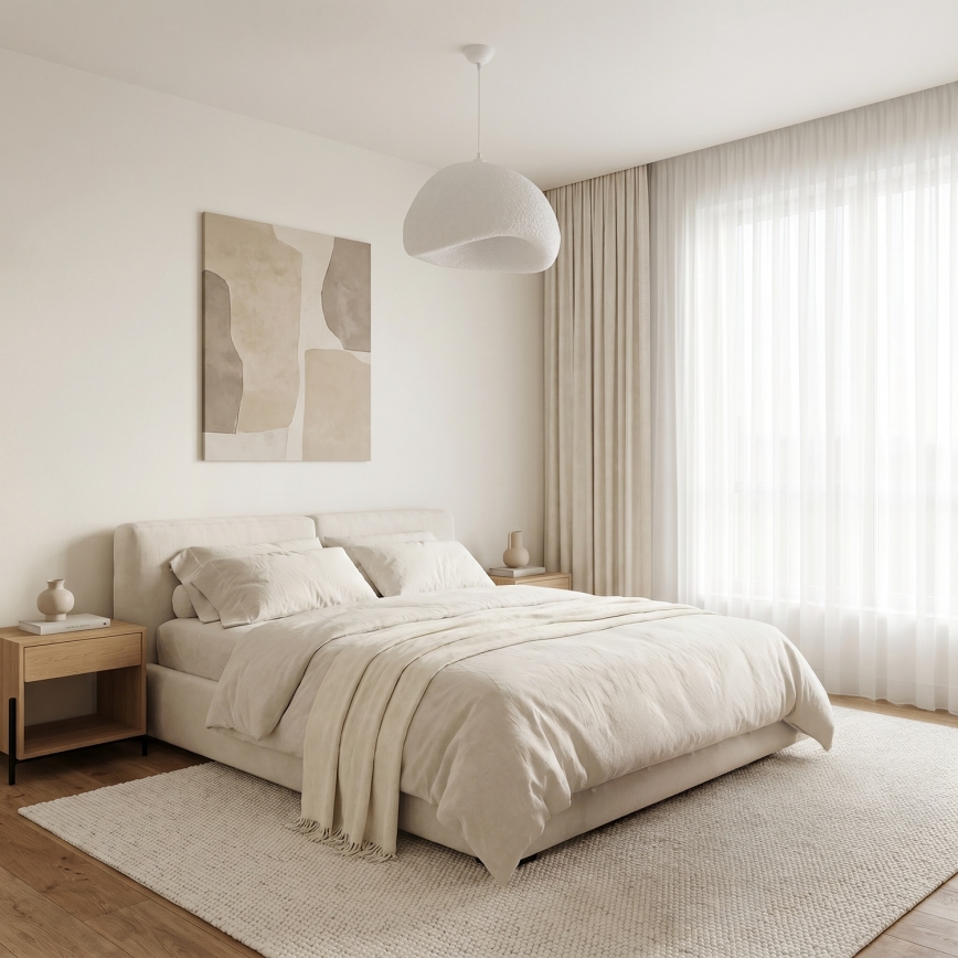 Brilagi - Lustră pe cablu WABI SABI 1xE27/40W/230V Ø 50 cm albă