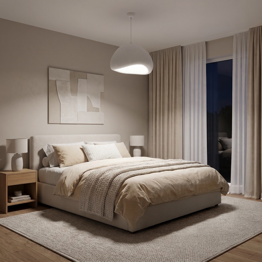Brilagi - Lustră pe cablu WABI SABI 1xE27/40W/230V Ø 50 cm albă