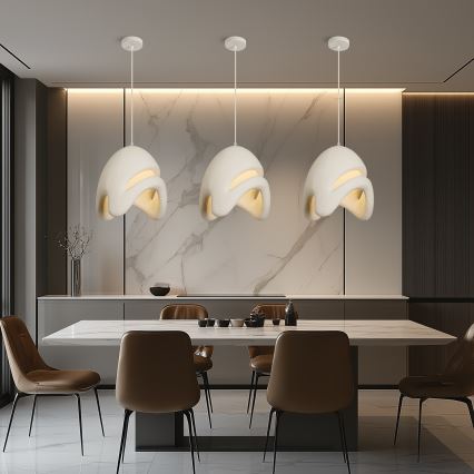BRILAGI - Lustră pe cablu WABI SABI 1xE27/60W/230V Ø 35 cm albă