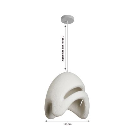 BRILAGI - Lustră pe cablu WABI SABI 1xE27/60W/230V Ø 35 cm albă