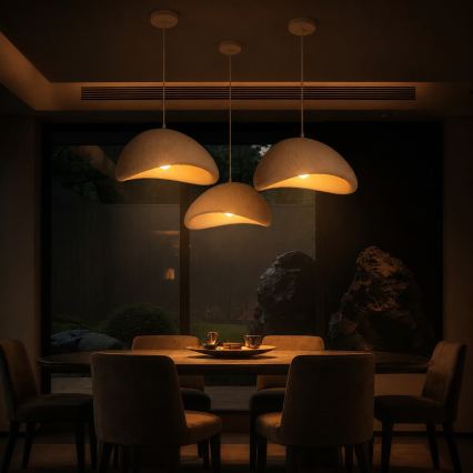 BRILAGI - Lustră pe cablu WABI SABI 1xE27/60W/230V Ø 40 cm alb