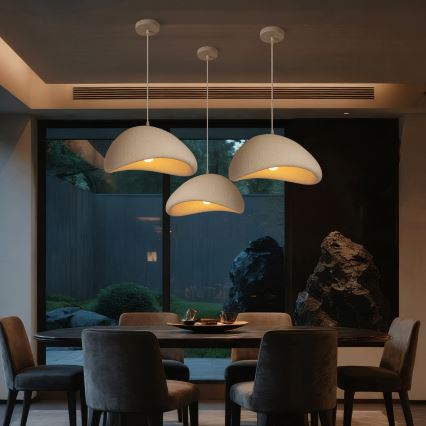 BRILAGI - Lustră pe cablu WABI SABI 1xE27/60W/230V Ø 40 cm alb