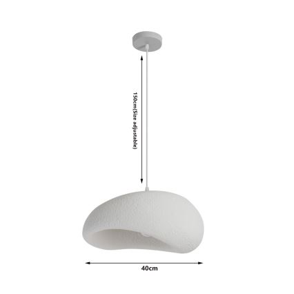 BRILAGI - Lustră pe cablu WABI SABI 1xE27/60W/230V Ø 40 cm albă
