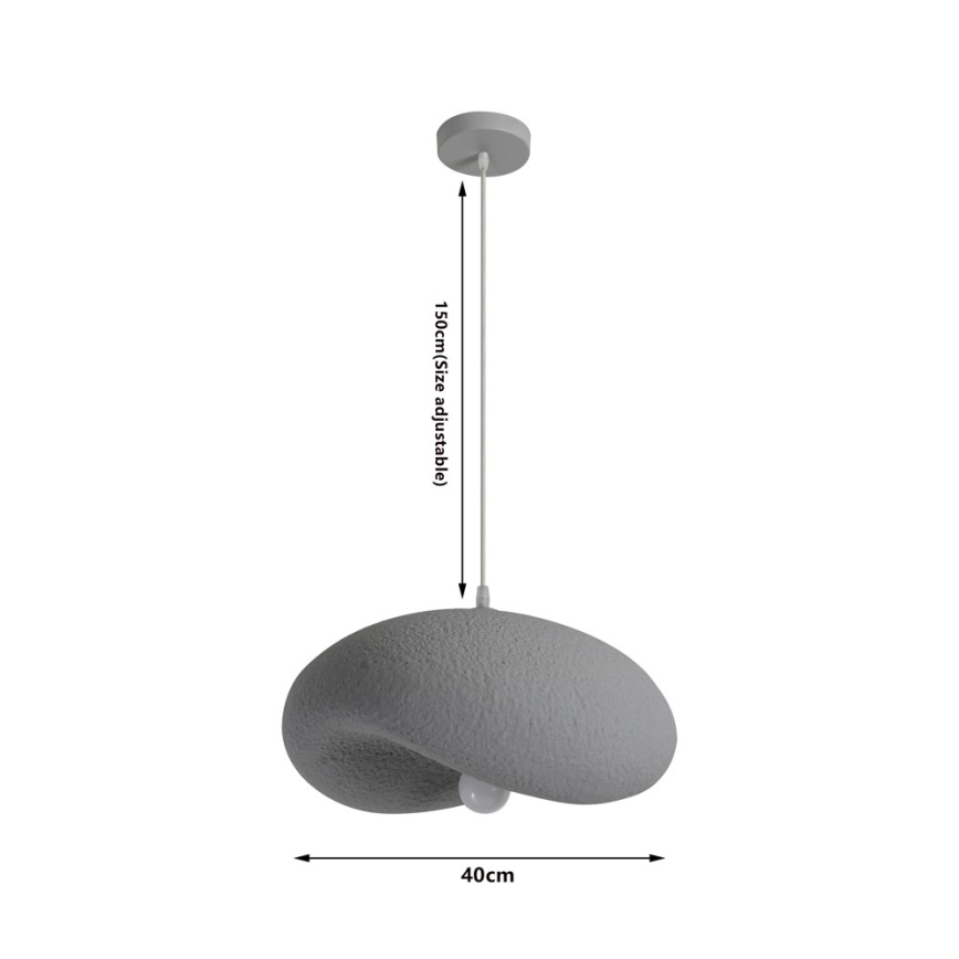BRILAGI - Lustră pe cablu WABI SABI 1xE27/60W/230V Ø 40 cm gri