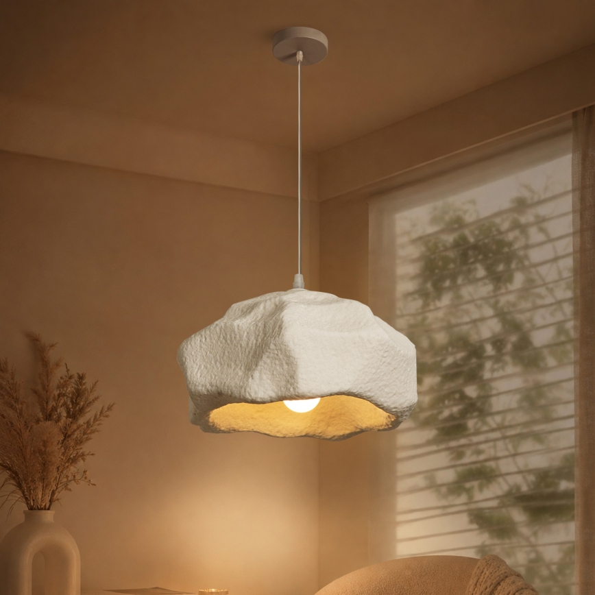 BRILAGI - Lustră pe cablu WABI SABI 1xE27/60W/230V Ø 42 cm albă