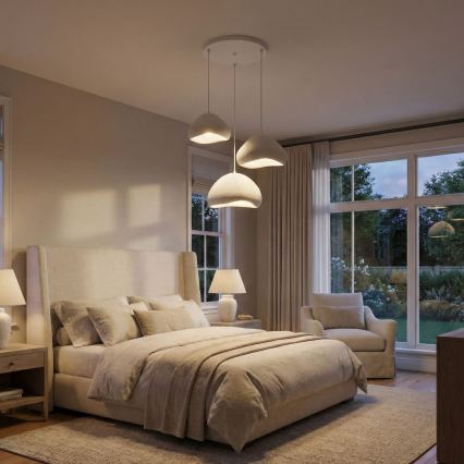 Brilagi - Lustră pe cablu WABI SABI 3xE27/40W/230V Ø 82 cm alb