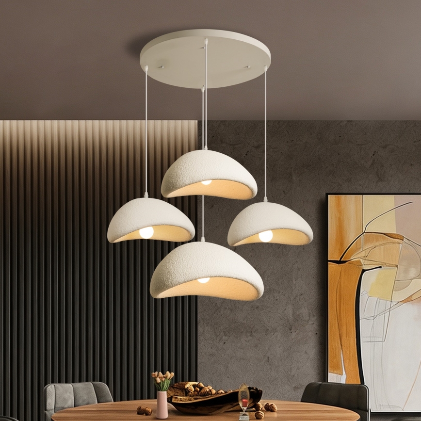 BRILAGI - Lustră pe cablu WABI SABI 4xE27/60W/230V albă