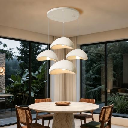 BRILAGI - Lustră pe cablu WABI SABI 4xE27/60W/230V albă