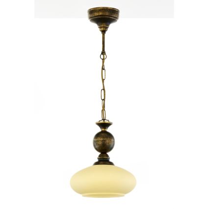 Brilagi - Lustră pe lanț MOLLERO 1xE27/15W/230V Ø 24 cm bronz/patină