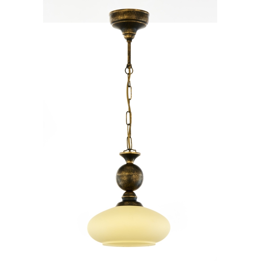 Brilagi - Lustră pe lanț MOLLERO 1xE27/15W/230V Ø 24 cm bronz/patină
