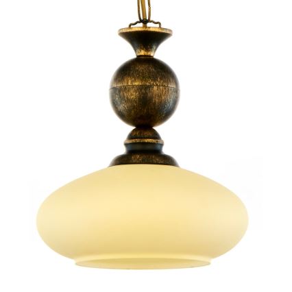 Brilagi - Lustră pe lanț MOLLERO 1xE27/15W/230V Ø 24 cm bronz/patină