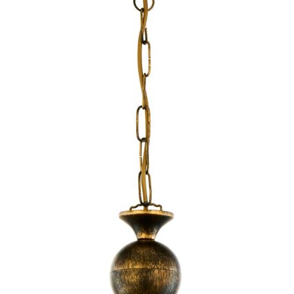 Brilagi - Lustră pe lanț MOLLERO 1xE27/15W/230V Ø 24 cm bronz/patină