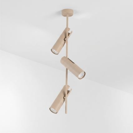 Brilagi - Lustră pe tijă BRANCH 3xGU10/30W/230V bej