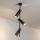 Brilagi - Lustra pe tijă BRANCH 3xGU10/30W/230V neagră