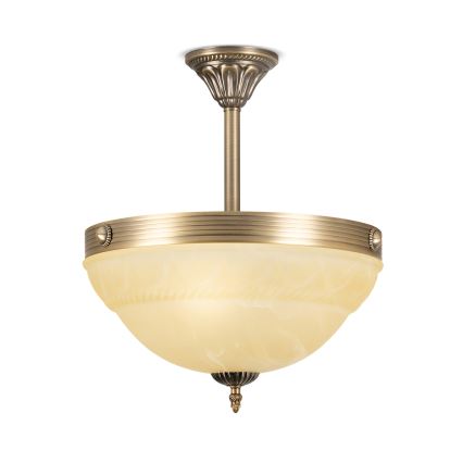 BRILAGI - Lustră pe tijă DAHLIA 3xE27/40W/230V Ø 37 cm, alamă