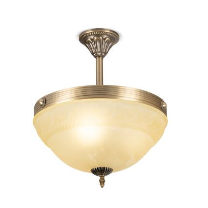 BRILAGI - Lustră pe tijă DAHLIA 3xE27/40W/230V Ø 37 cm, alamă