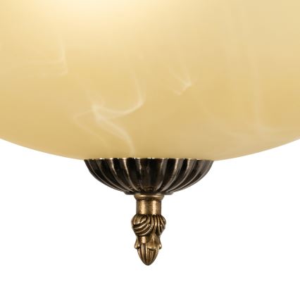 BRILAGI - Lustră pe tijă DAHLIA 3xE27/40W/230V Ø 37 cm, alamă
