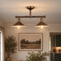 BRILAGI - Lustră pe tijă FORGE 2xE27/60W/230V cupru/patină