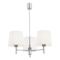 Brilagi - Lustră pe tijă MONTE 3xE27/15W/230V crem/crom lucios