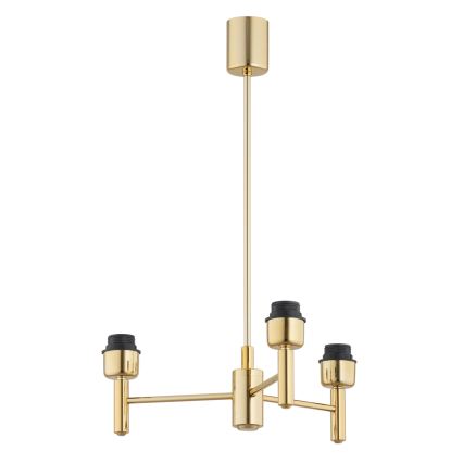 Brilagi - Lustră pe tijă MONTE 3xE27/60W/230V albastru/auriu