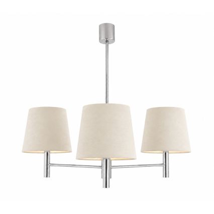 Brilagi - Lustră pe tijă MONTE 3xE27/60W/230V crem/crom lucios