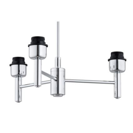 Brilagi - Lustră pe tijă MONTE 3xE27/60W/230V crem/crom lucios