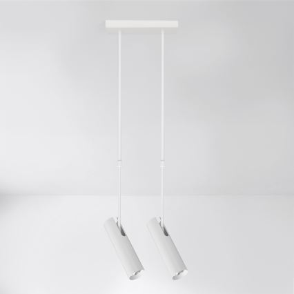 Brilagi - Lustră pe tijă SELE, 2x GU10, 30 W, 230 V, albă