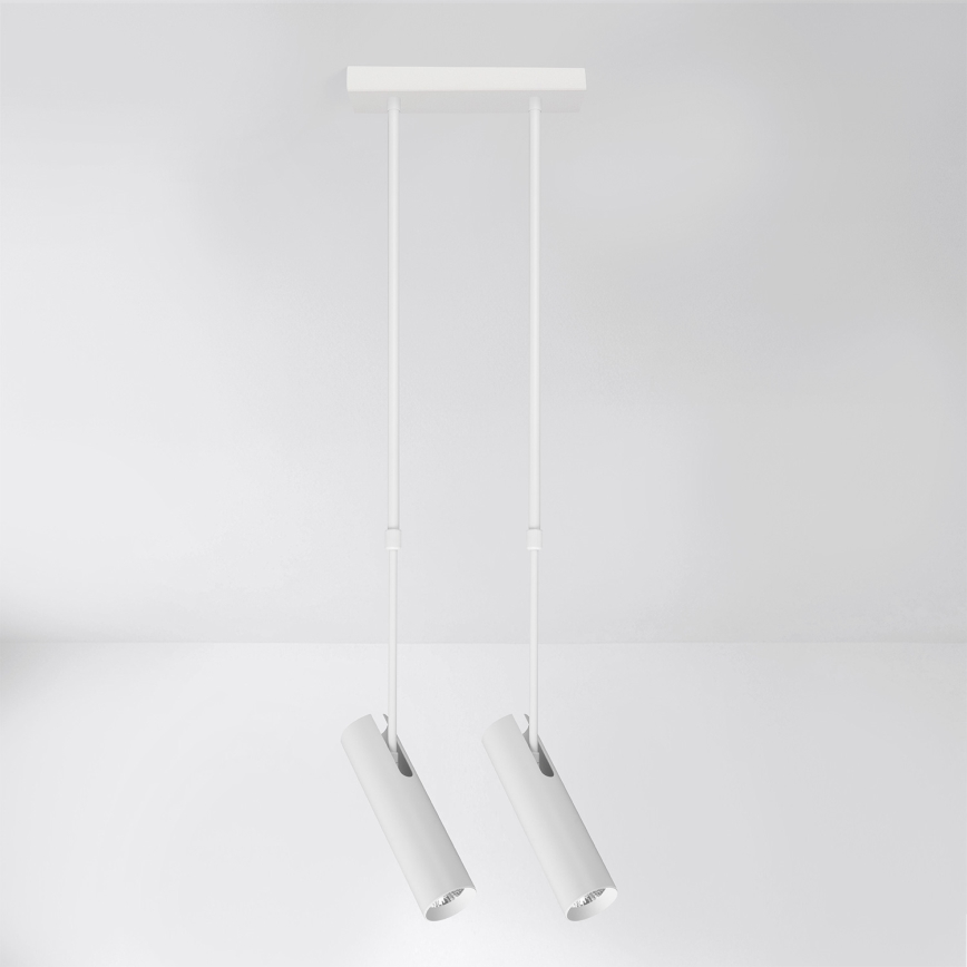 Brilagi - Lustră pe tijă SELE, 2x GU10, 30 W, 230 V, albă