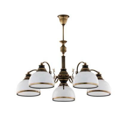Brilagi - Lustră pe tijă TAURUS 5xE27/15W/230V diam. 70 cm bronz