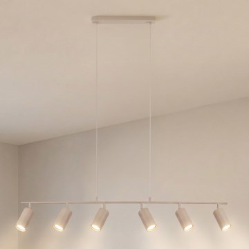 Brilagi - Lustră SELE pe cablu, 6 x GU10/30W/230V, bej