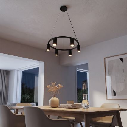 BRILAGI - Lustră suspendată cu cablu SELE 6xGU10/30W/230V neagră