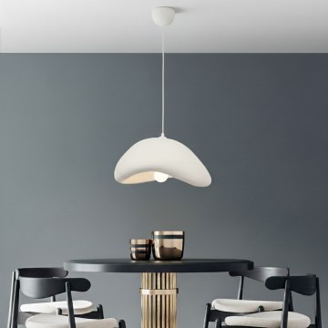 Brilagi - Lustră suspendată LUNA pe cablu, 1xE27/40W/230V, Ø 42 cm, albă