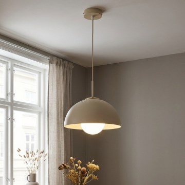 Brilagi - Lustră suspendată pe cablu 1xE27/60W/230V Ø30 cm bej/auriu